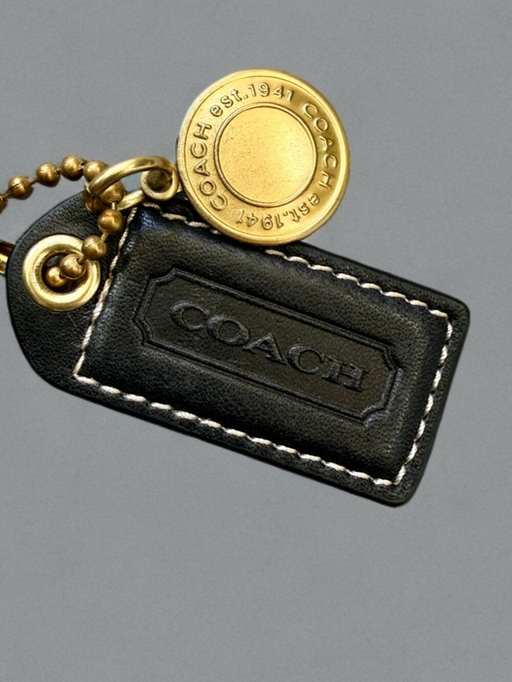 Coach Legacy Tan Signature Black Leather Trim Double Turnlock Satchel Bag 10339 - Picture 14 of 16